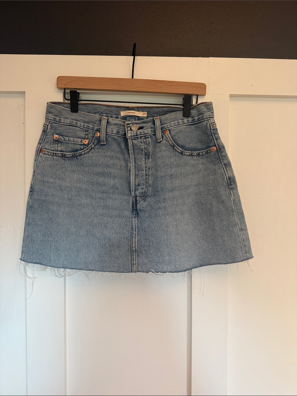 Levi’s ICON Light Blue Denim Mini Skirt
